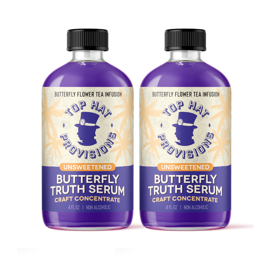 Butterfly Truth Serum - Blue Butterfly Pea Flower Extract & Tea Concentrate - 4oz bottle