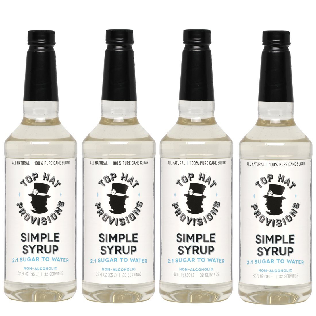 Top Hat Simple Syrup - 100% Cane Sugar 2:1