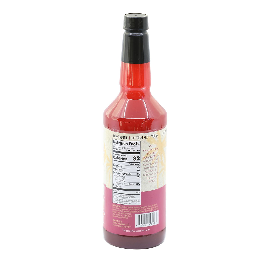 Top Hat Hibiscus Paloma Mix - Ready to Mix - 12x32oz case