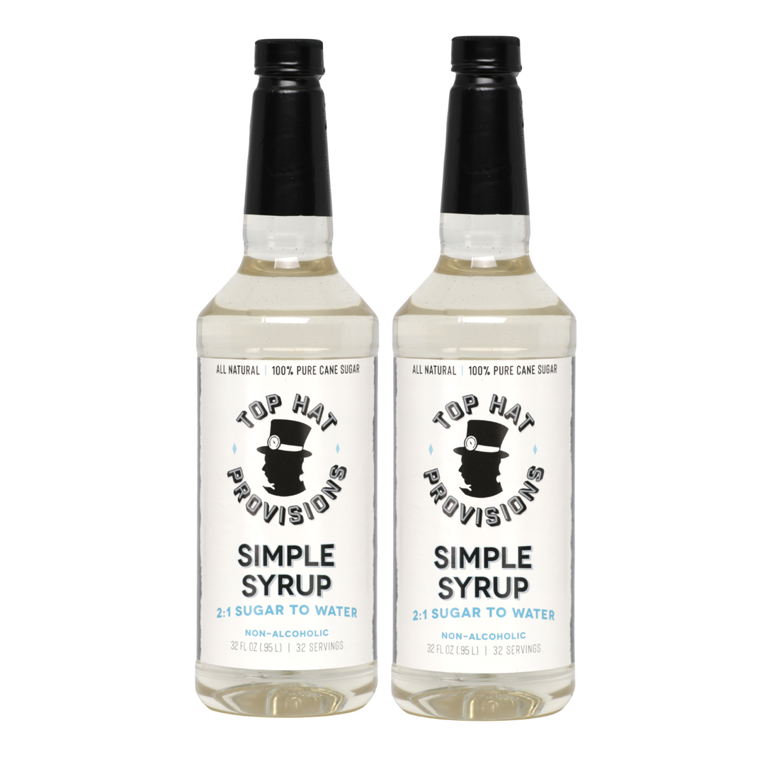 Top Hat Simple Syrup - 100% Cane Sugar 2:1