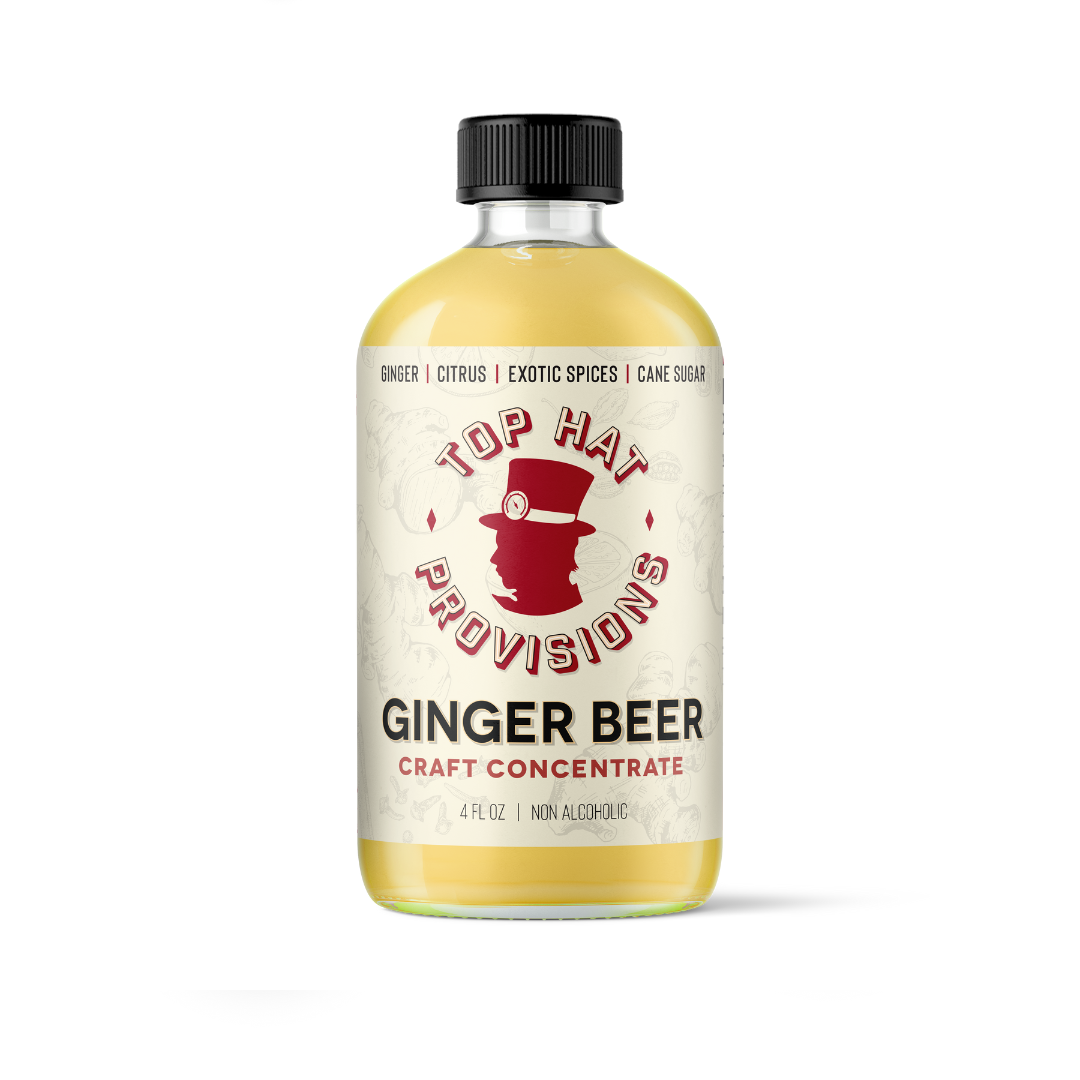 Top Hat Original Ginger Beer Syrup & Batching Concentrate - 4oz Bottle