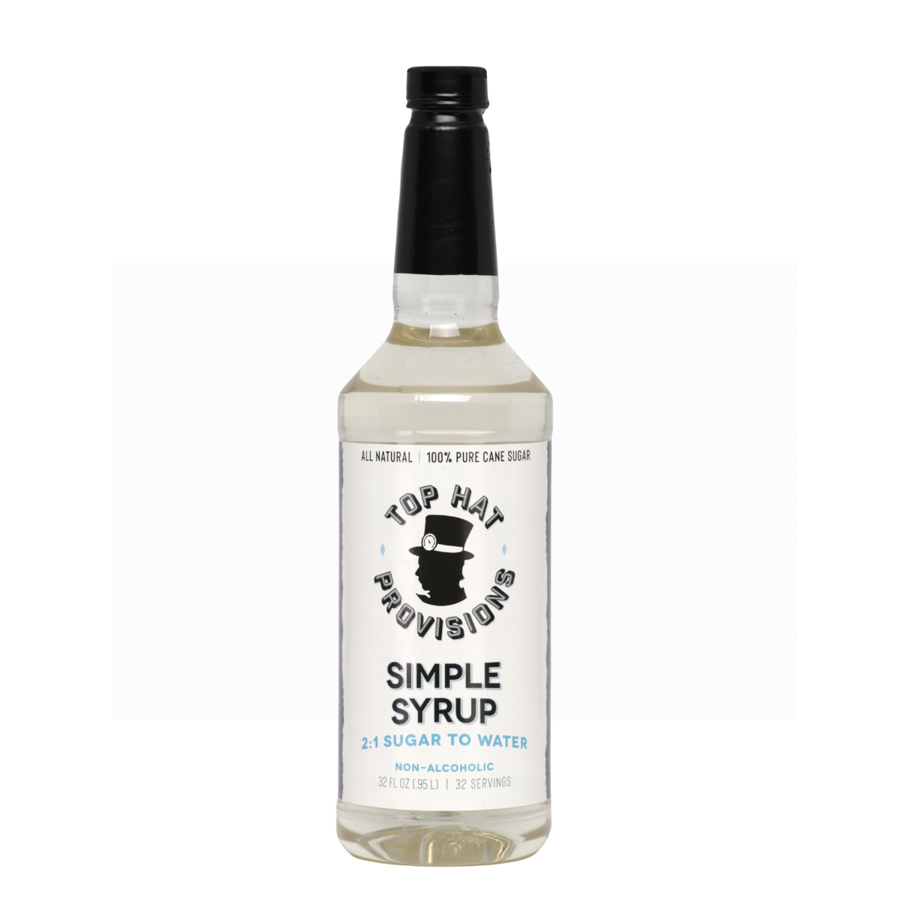 Top Hat Simple Syrup - 100% Cane Sugar 2:1