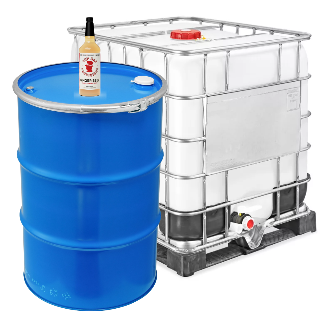 Top Hat Original Ginger Beer Syrup & Batching Concentrate - Bulk 55-270 gallon
