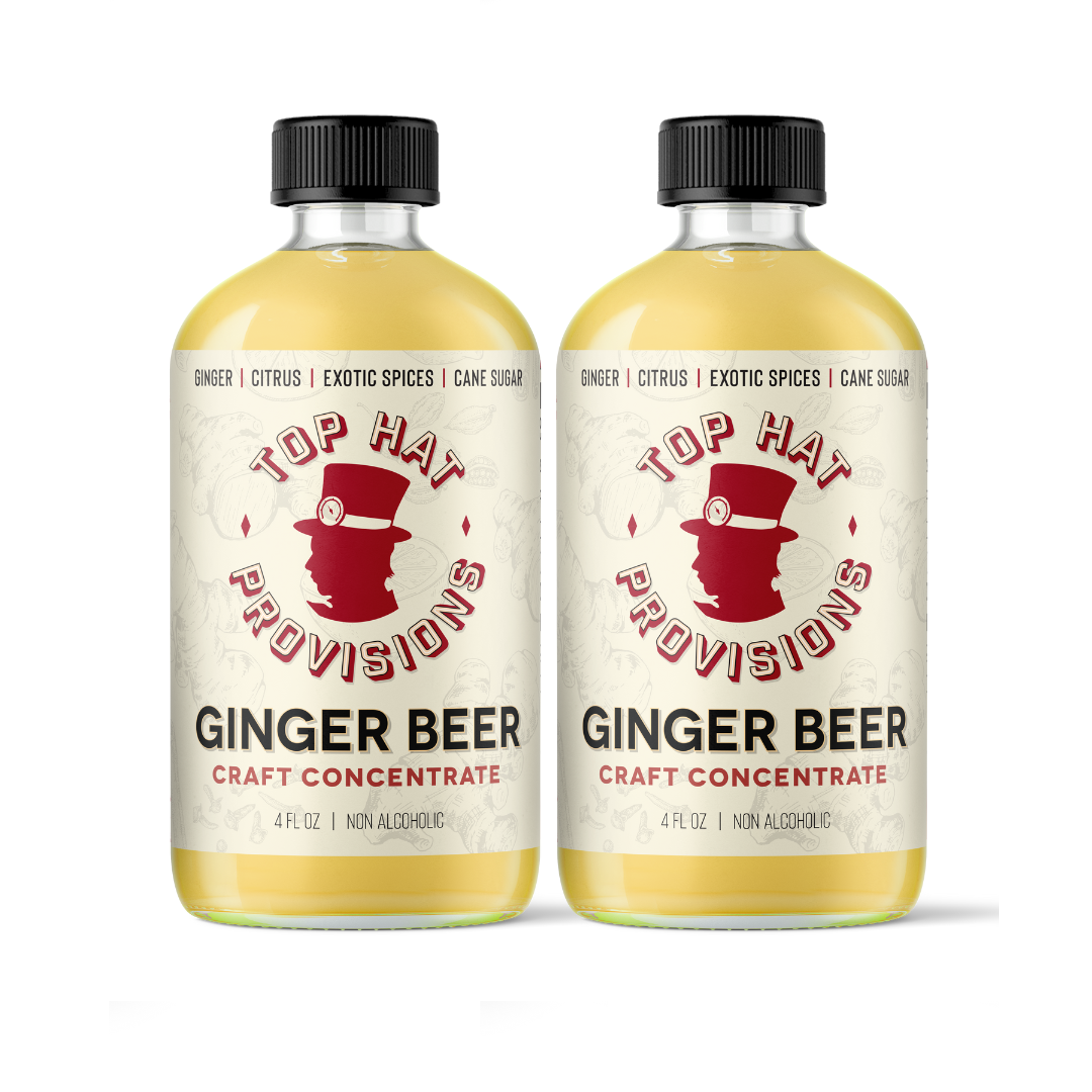 Top Hat Original Ginger Beer Syrup & Batching Concentrate - 4oz Bottle
