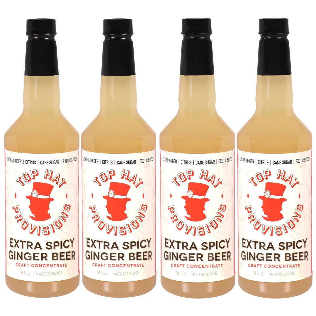 Top Hat Extra Spicy Ginger Beer Syrup & Batching Concentrate