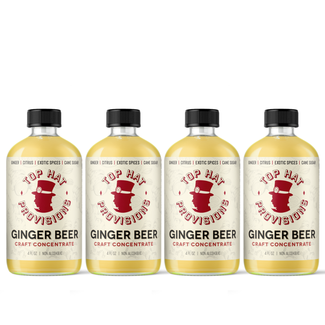 Top Hat Original Ginger Beer Syrup & Batching Concentrate - 4oz Bottle