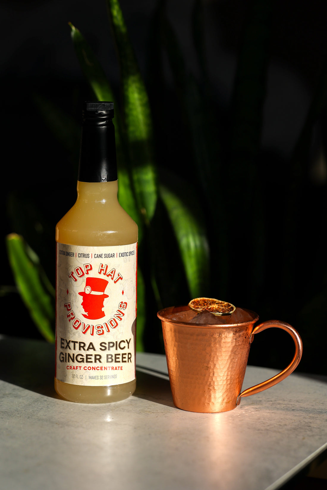 Brighter extra spicy ginger beer image, tall with mule