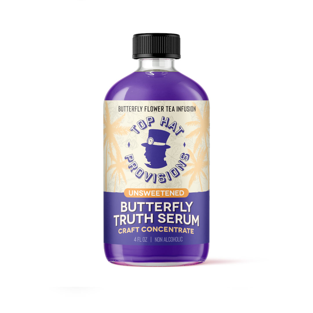 Butterfly Truth Serum - Blue Butterfly Pea Flower Extract & Tea Concentrate - 4oz bottle