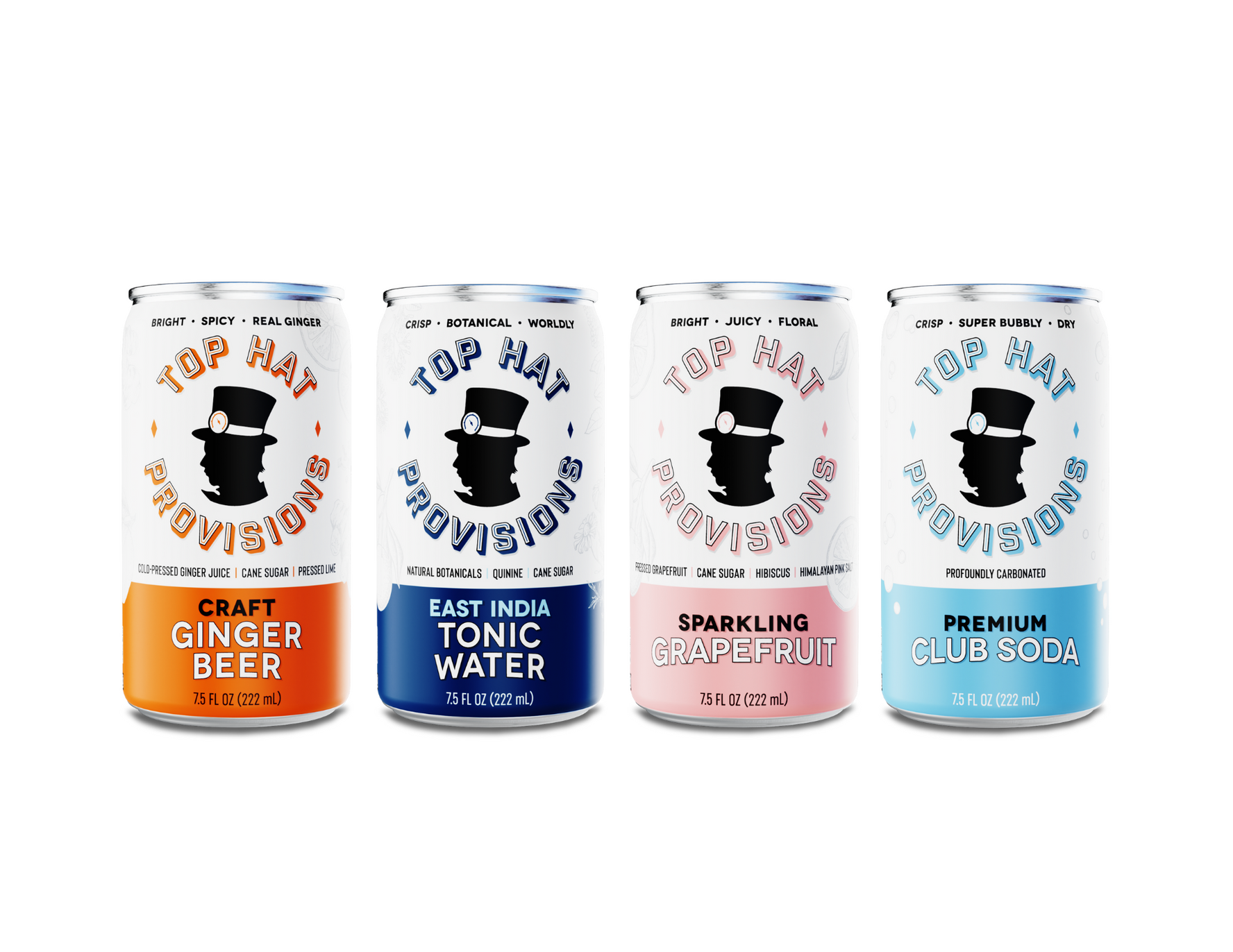 Top Hat Premium Natural Soda Mixer Variety Pack