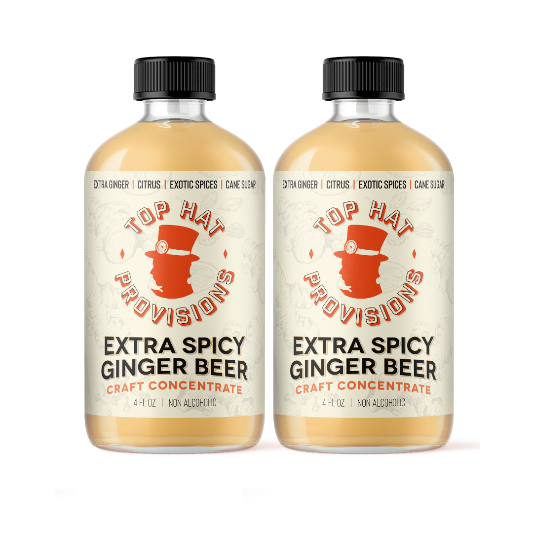 Top Hat Extra Spicy Ginger Beer Syrup & Batching Concentrate - 4oz Bottle