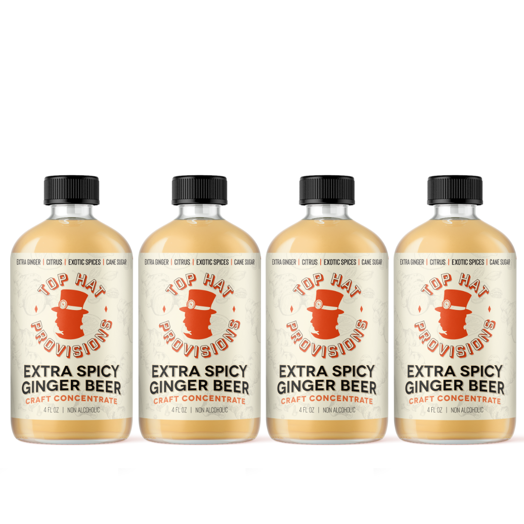 Top Hat Extra Spicy Ginger Beer Syrup & Batching Concentrate - 4oz Bottle