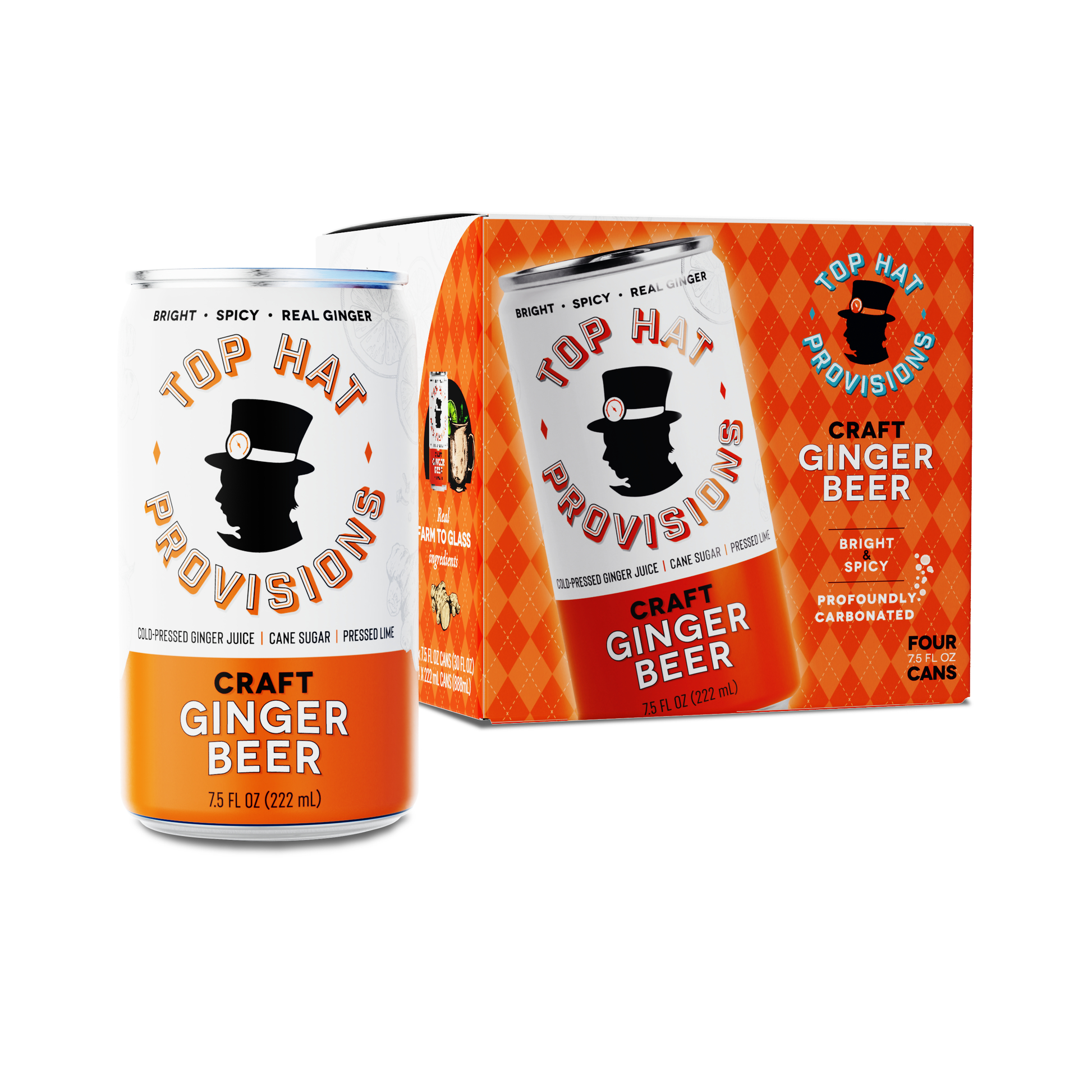top gear beer Top Hat Craft Ginger Beer 7.5oz Cans
