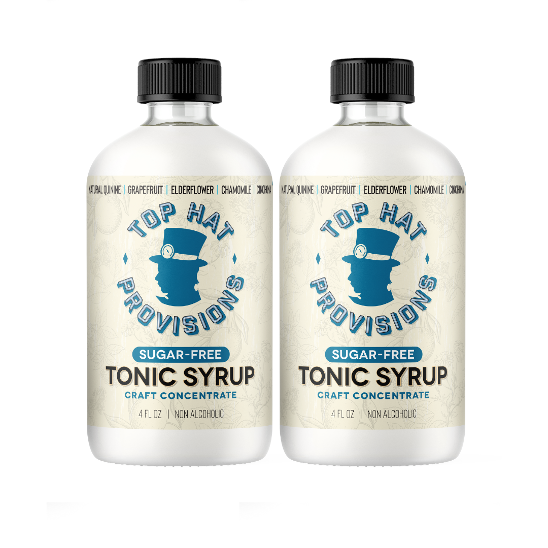 Top Hat Keto Sugar Free Diet Tonic Water Syrup & 5x Quinine Concentrate - 4oz Bottle