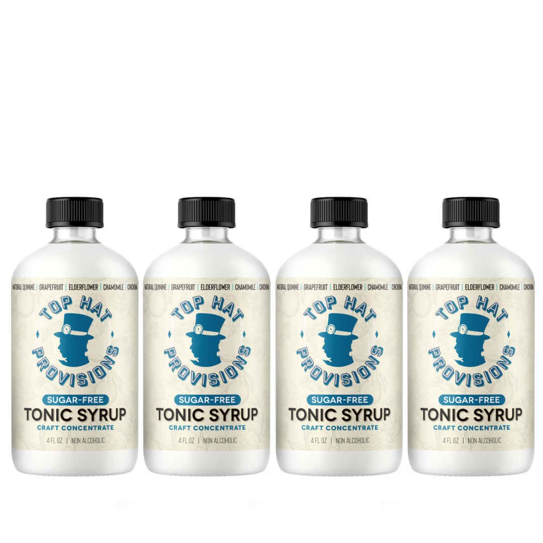 Top Hat Keto Sugar Free Diet Tonic Water Syrup & 5x Quinine Concentrate - 4oz Bottle