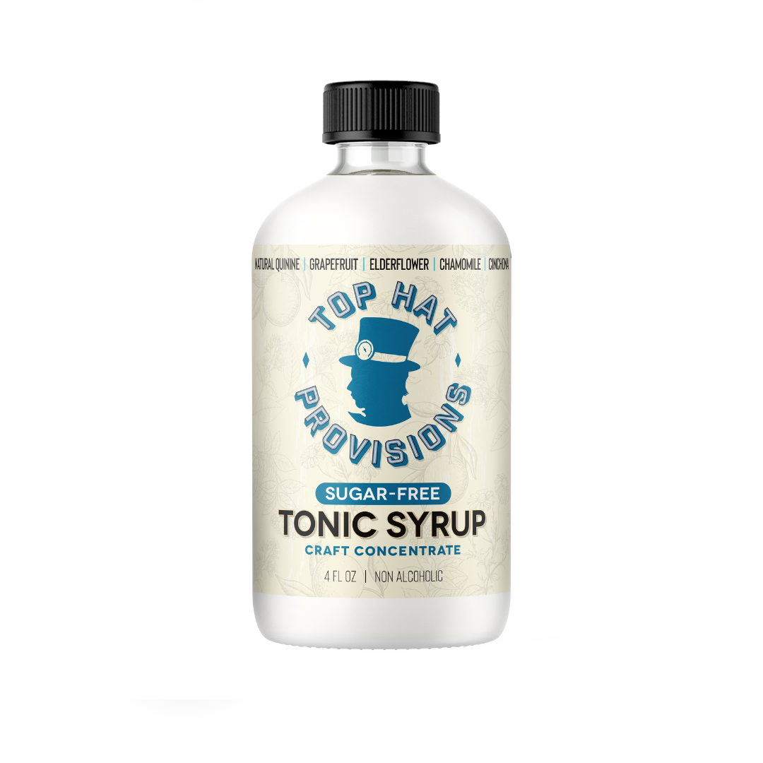 Top Hat Keto Sugar Free Diet Tonic Water Syrup & 5x Quinine Concentrate - 4oz Bottle
