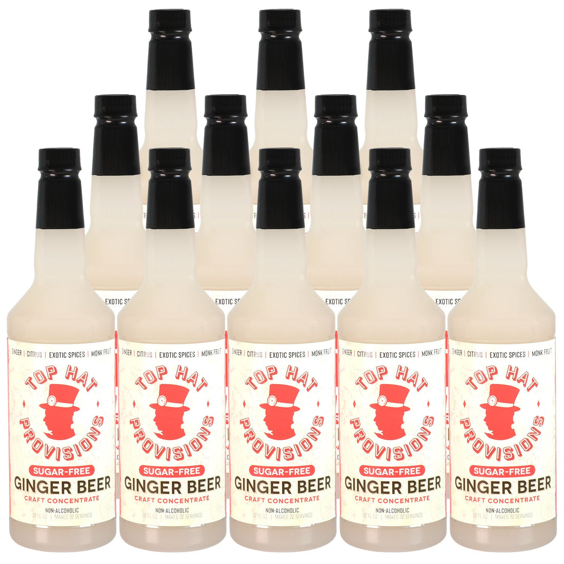 Top Hat Keto Sugar Free Diet Ginger Beer Syrup