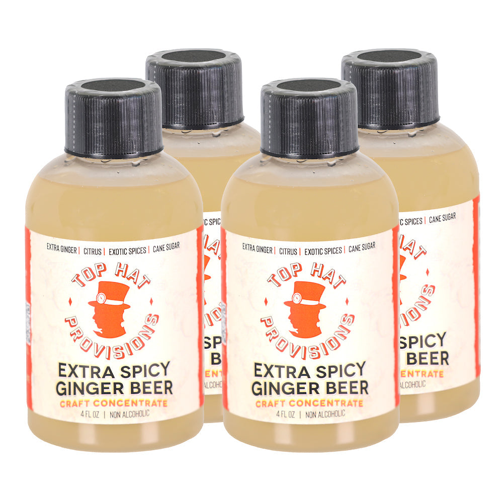 Top Hat Extra Spicy Ginger Beer Syrup & Batching Concentrate - 4oz Bottle