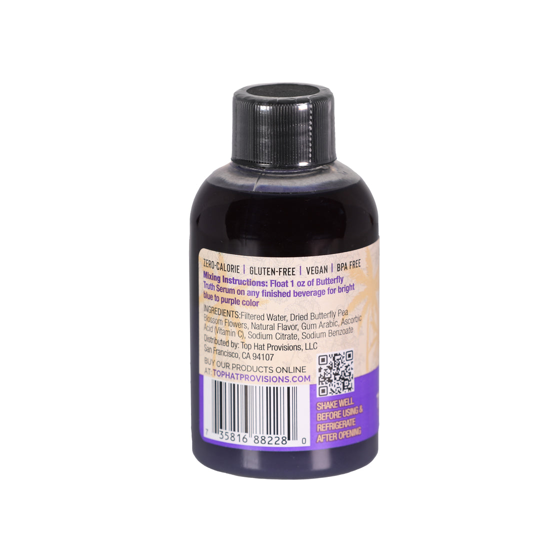 Butterfly Truth Serum - Blue Butterfly Pea Flower Extract & Tea Concentrate - 4oz bottle