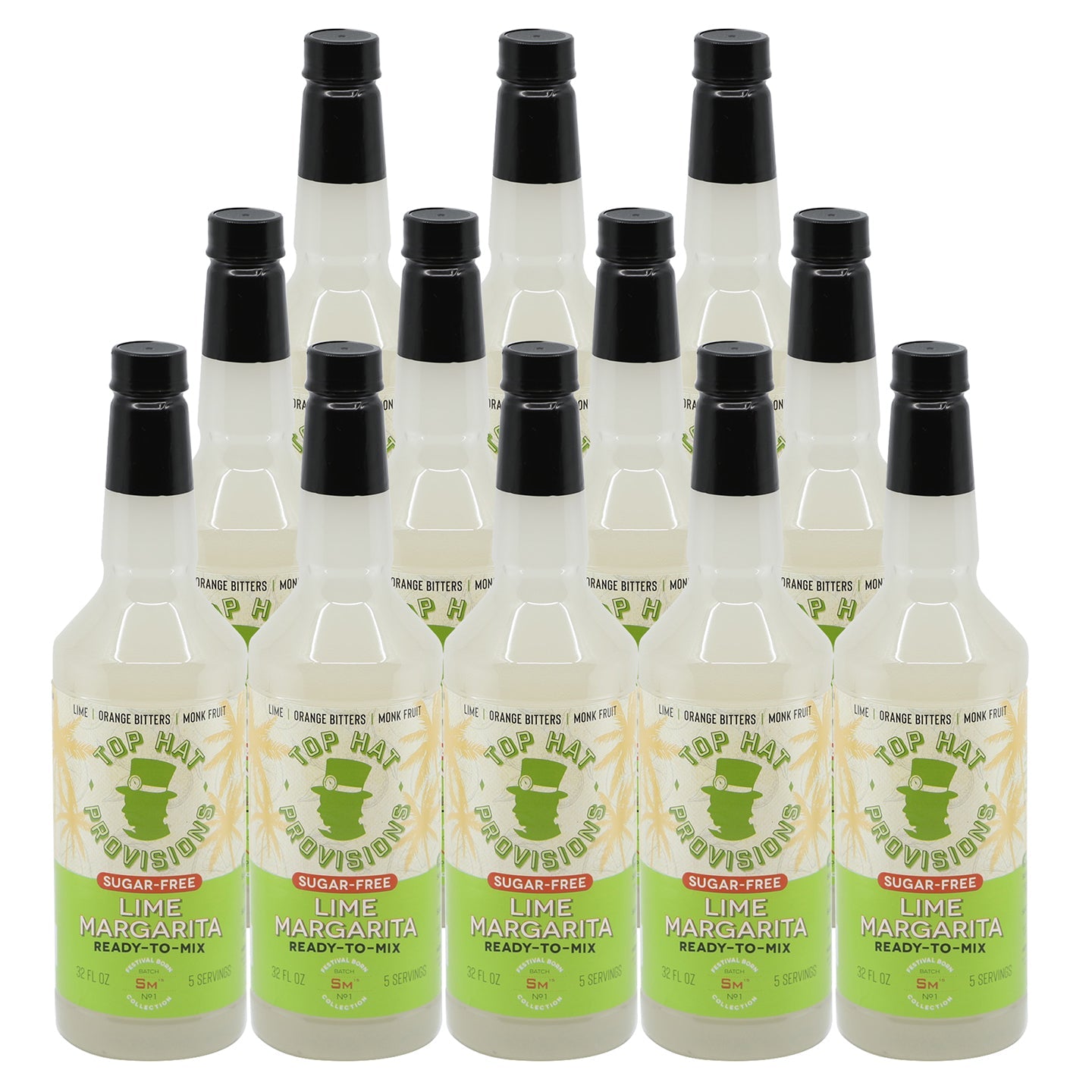 Top Hat Keto Sugar Free Margarita Mix - 12x32oz case