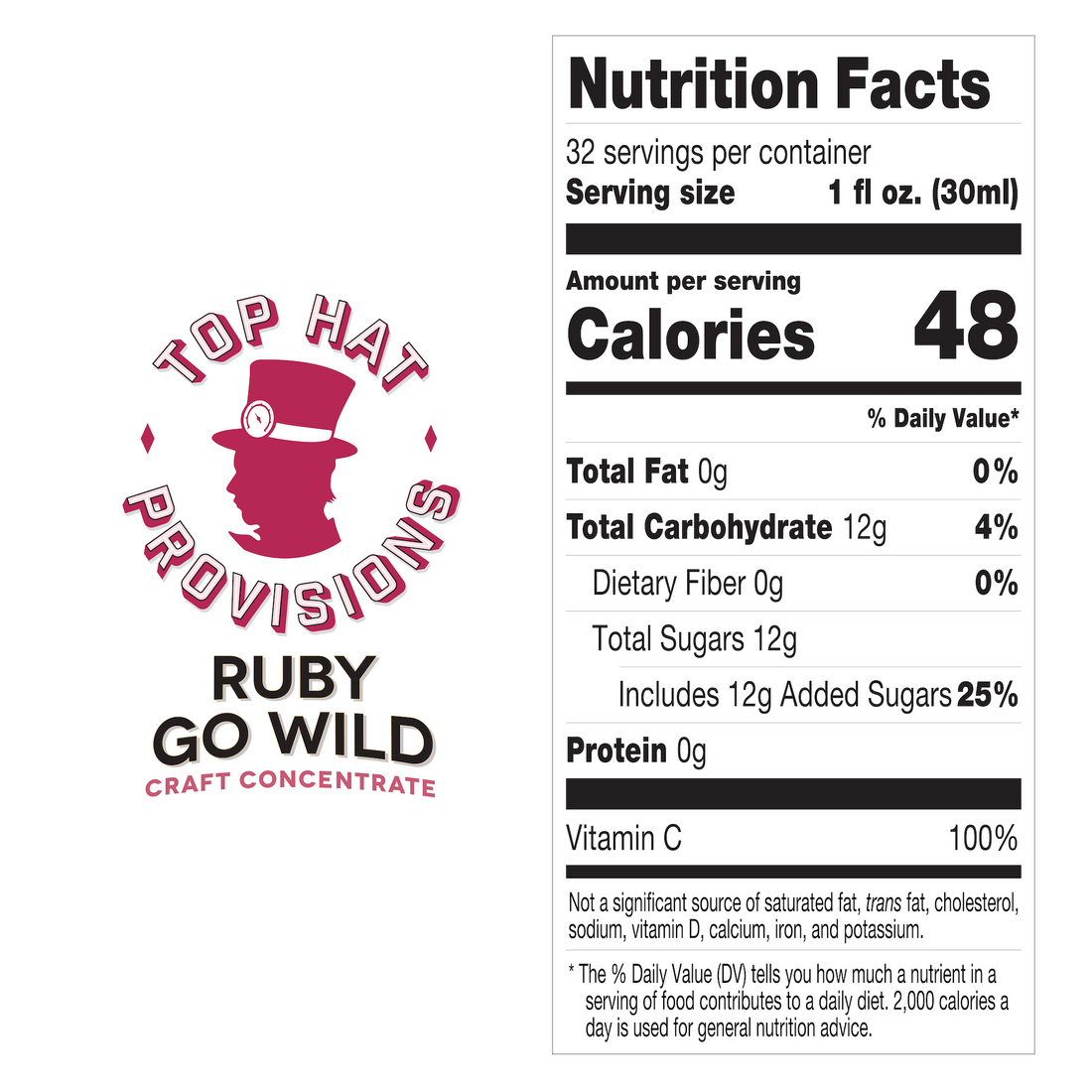 Top Hat Ruby Go Wild Paloma Batching Concentrate