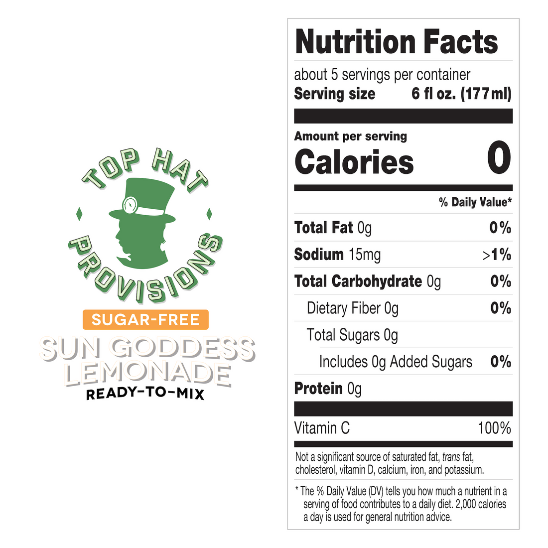 Top Hat Keto Sugar-Free Cucumber Lemonade Mix