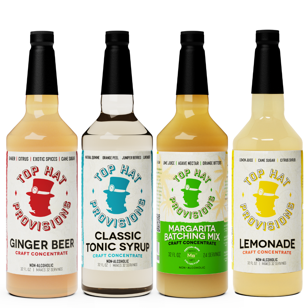 Top Hat Crowd Pleaser Craft Cocktail Mixology Combo Kit
