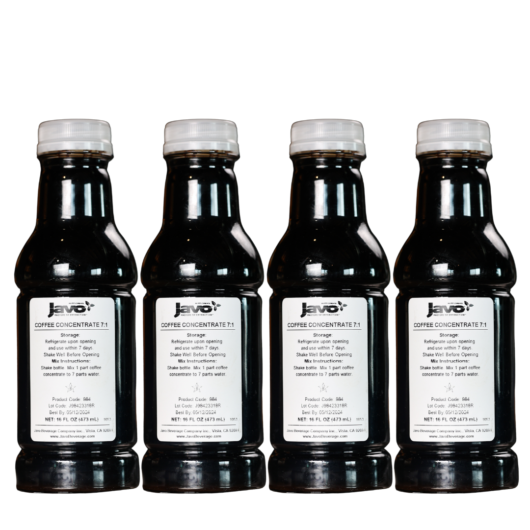 Top Hat Single Origin Cold Brew Coffee Concentrate & Espresso Martini Draft Cocktail Batching Kit - 4 pack of 16oz Bottles