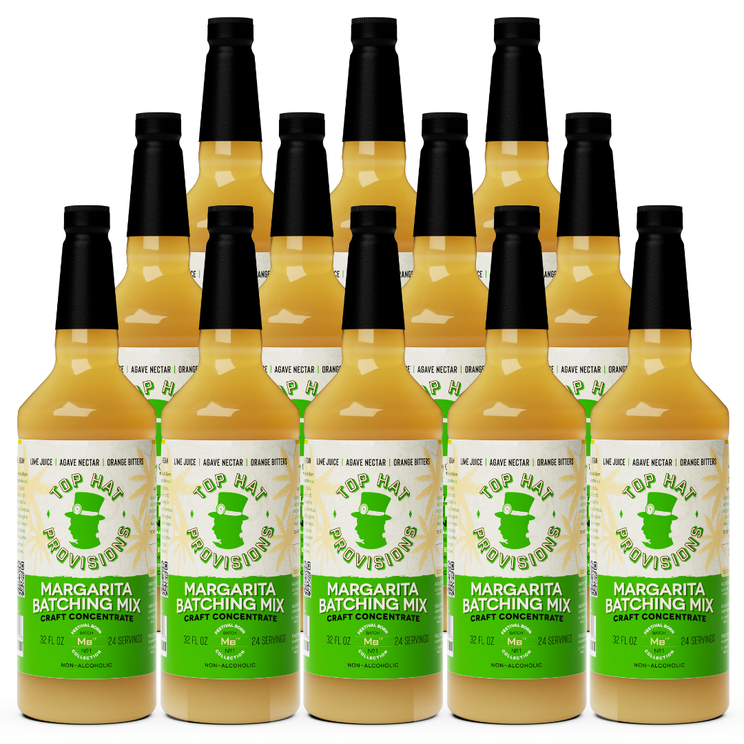 Top Hat Agave Margarita Batching Concentrate - 12x32oz Case