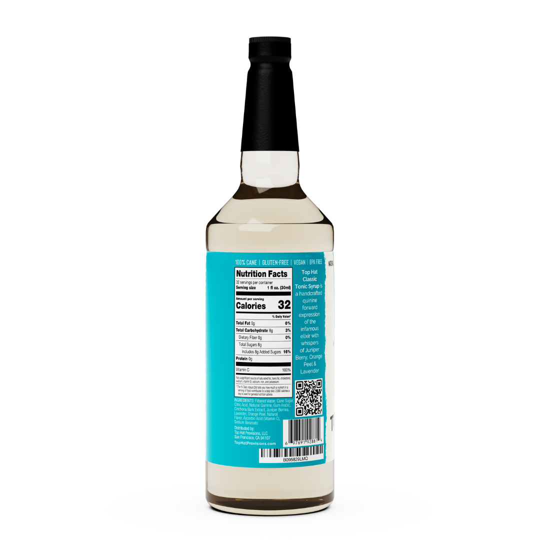 Top Hat Classic Tonic Water Syrup & 5x Quinine Concentrate