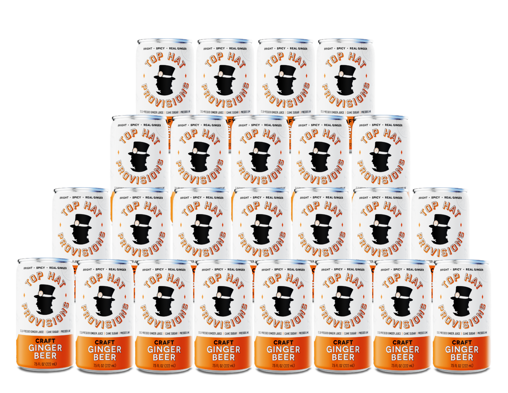 Top Hat Craft Ginger Beer - 24x7.5oz Case - B2B