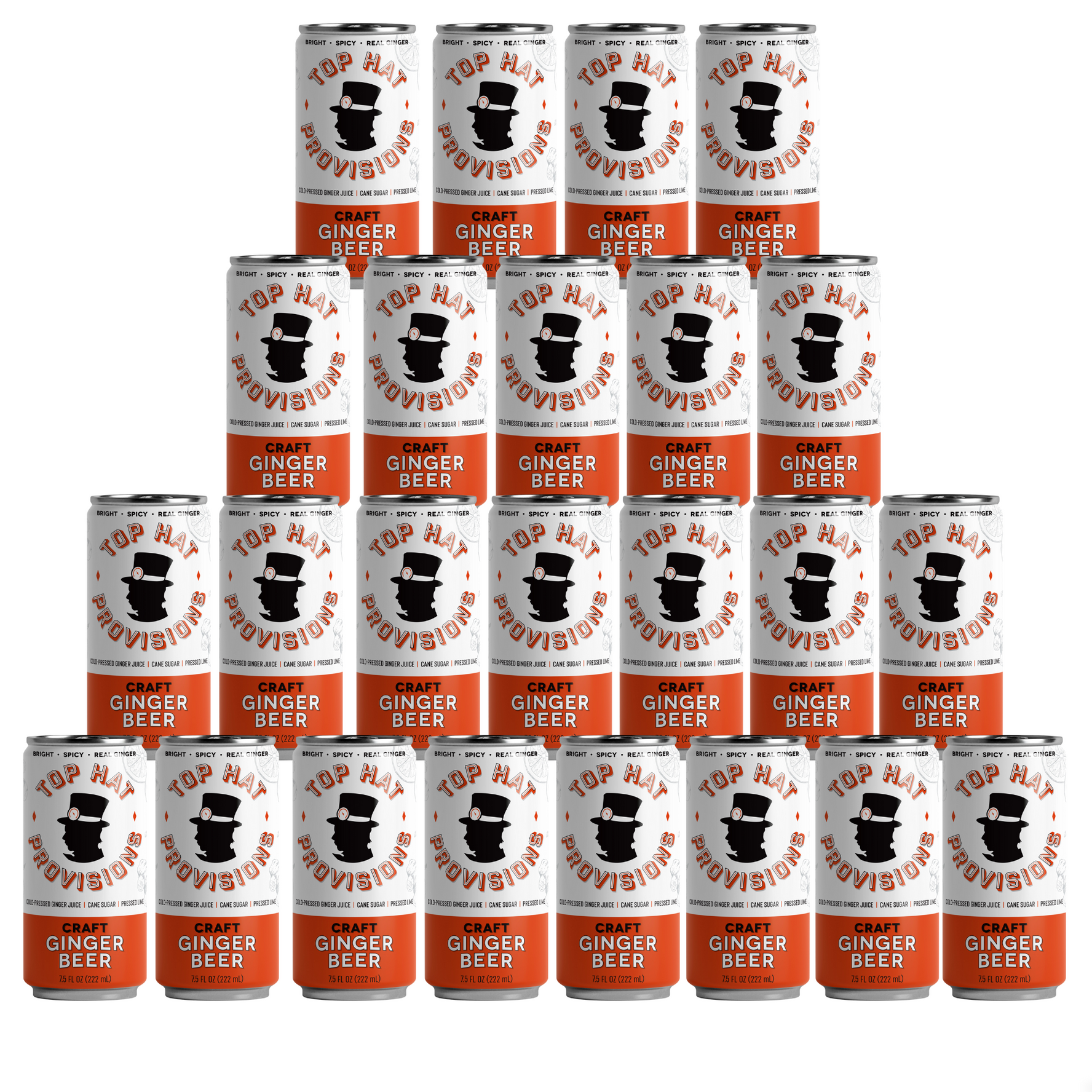 Top Hat Craft Ginger Beer - 24x7.5oz Case - B2B