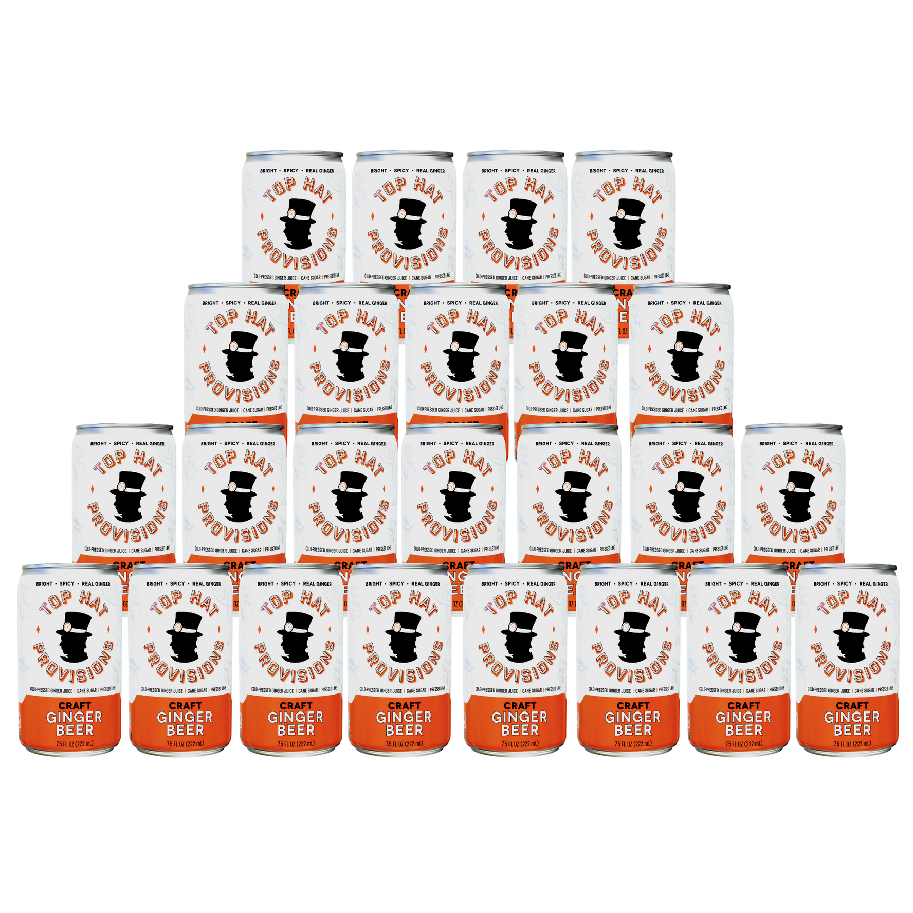 Top Hat Craft Ginger Beer - 24x7.5oz Case - B2B