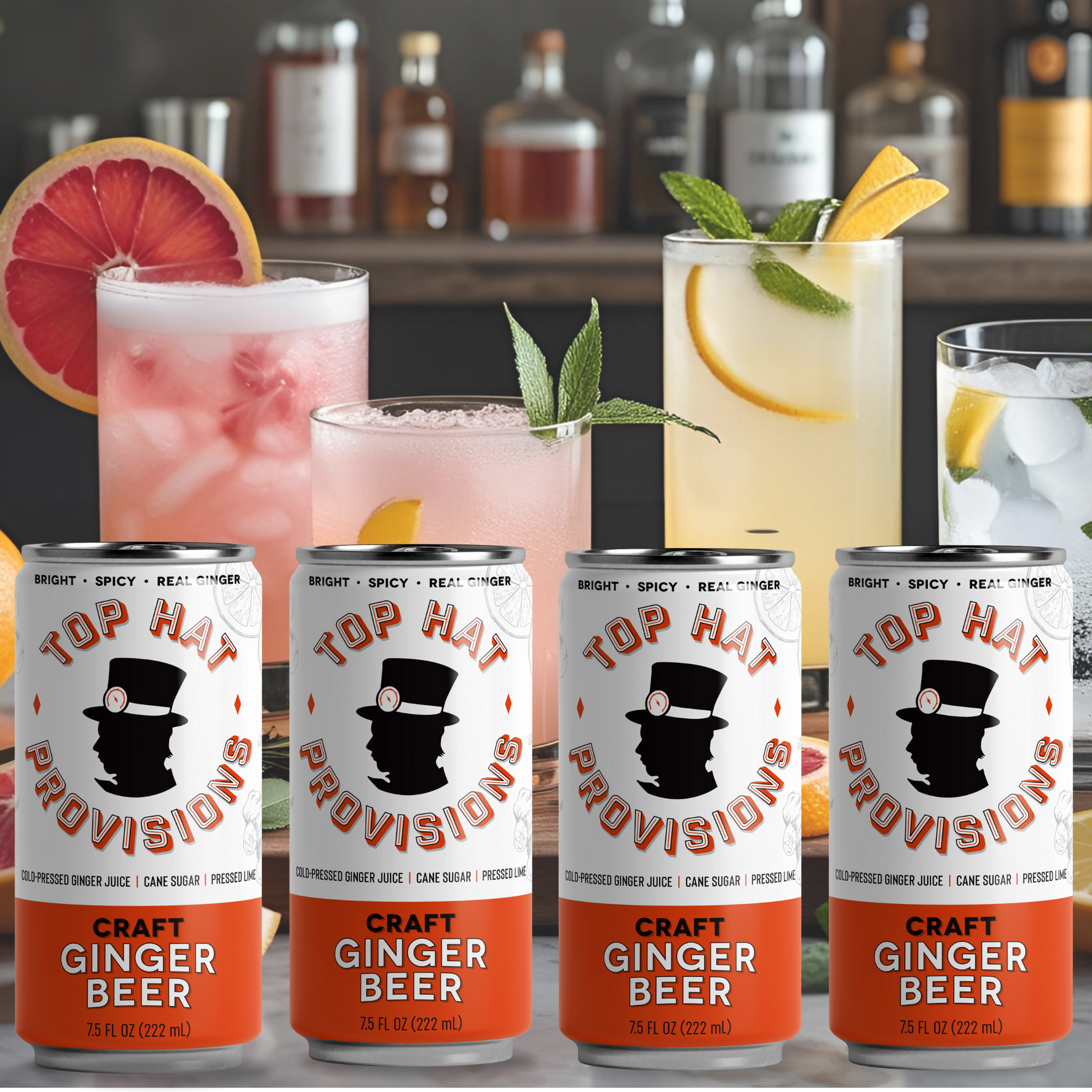 Top Hat Craft Ginger Beer - 24x7.5oz Case - B2B