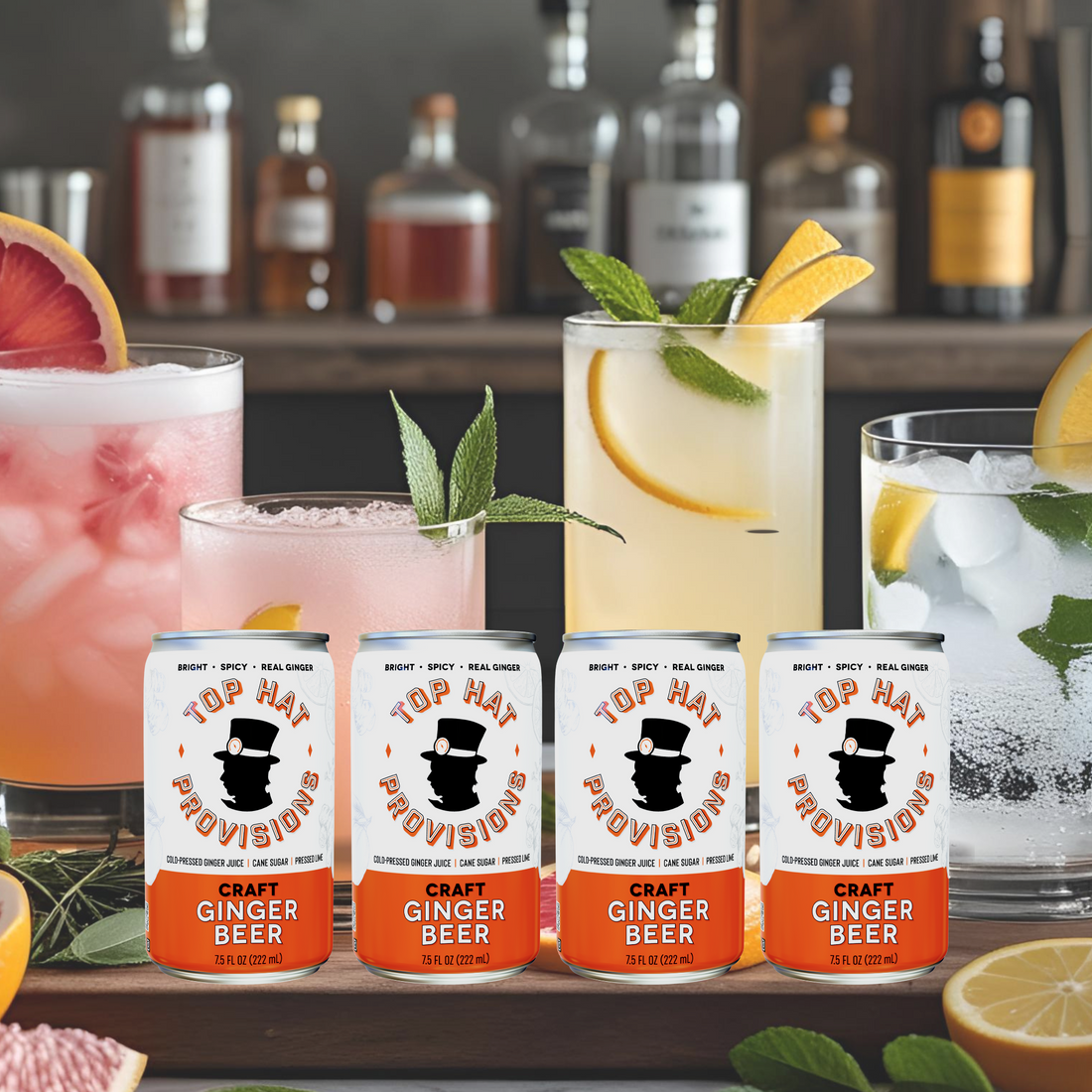 Top Hat Craft Ginger Beer - 24x7.5oz Case - B2B