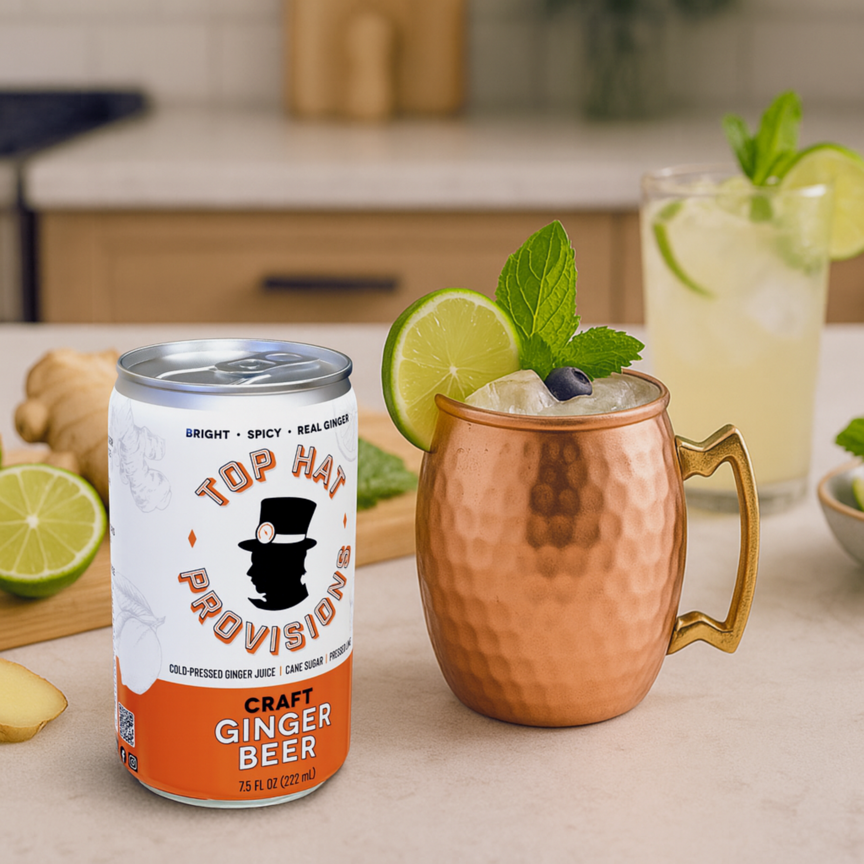 Top Hat Craft Ginger Beer - 24x7.5oz Case - B2B