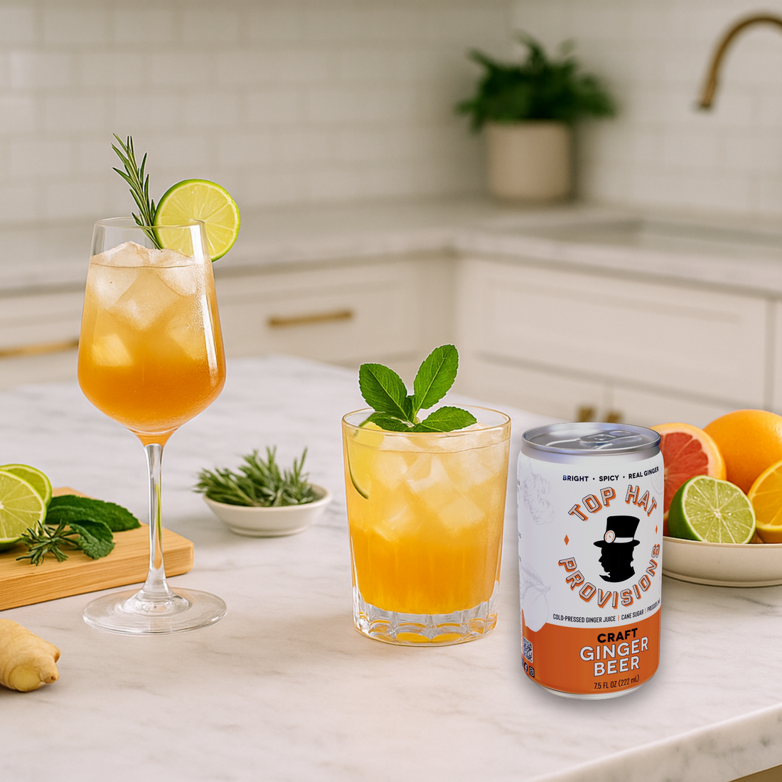 Top Hat Craft Ginger Beer - 24x7.5oz Case - B2B