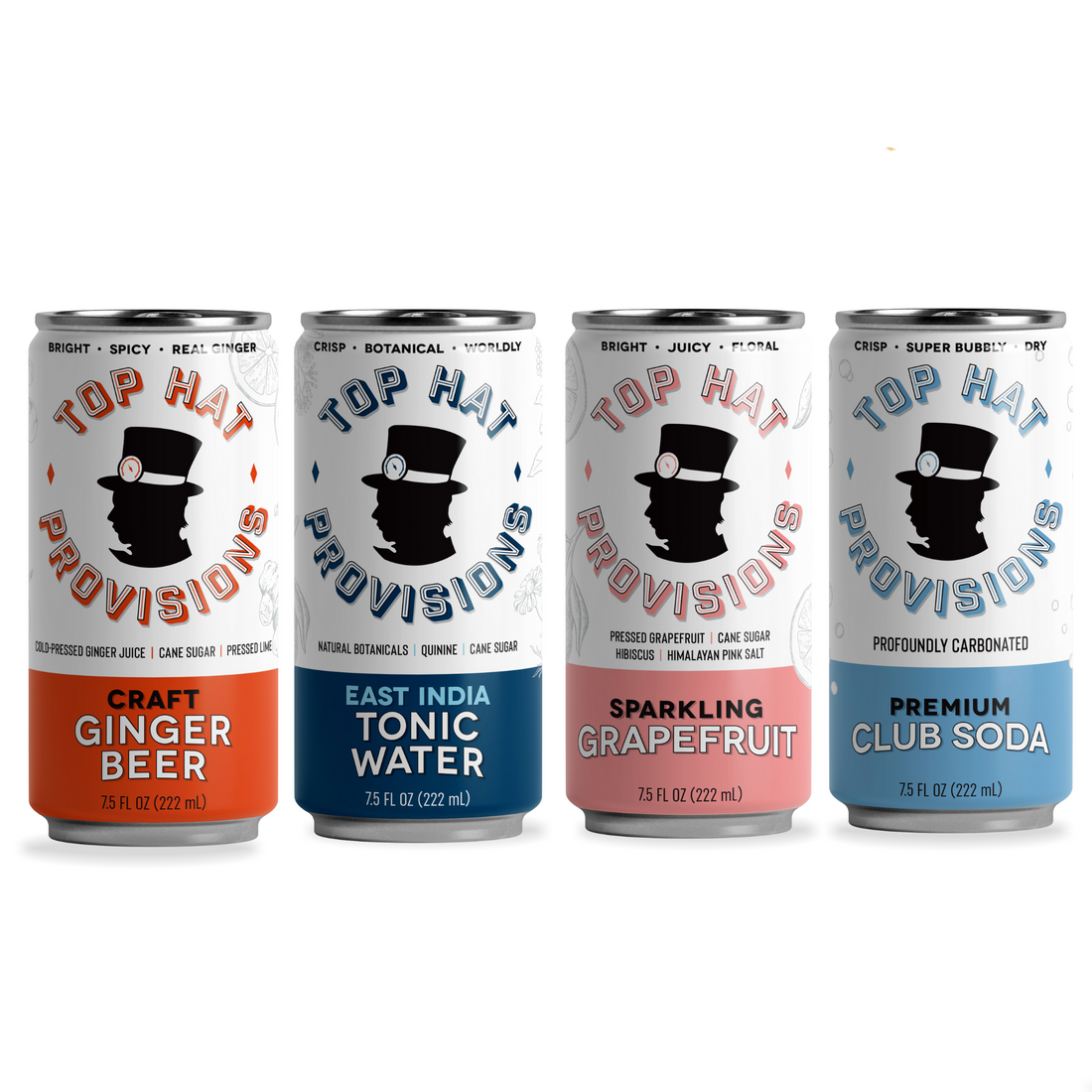 Top Hat Sparkling Drink Mixer Variety Pack