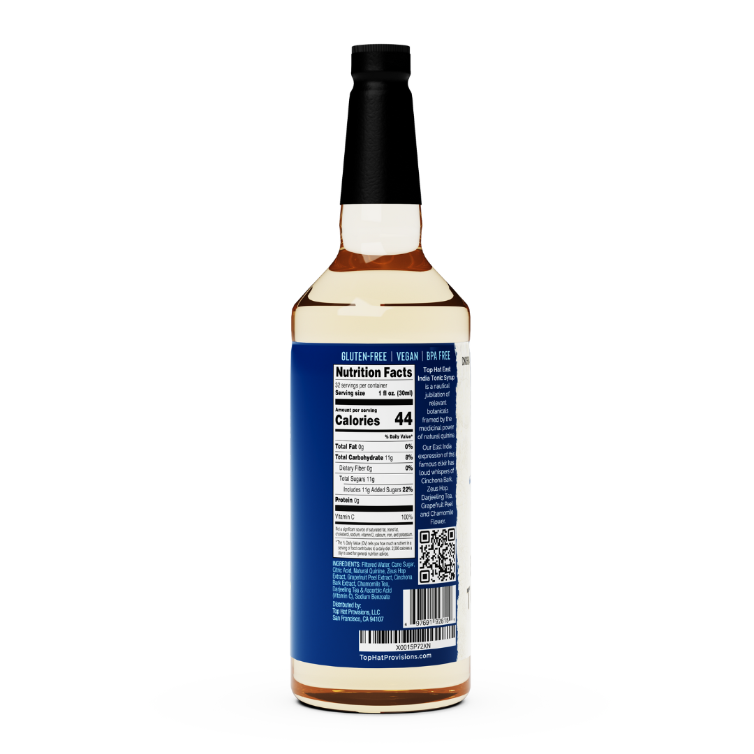 Top Hat East India Tonic Water Syrup & 5x Quinine Concentrate