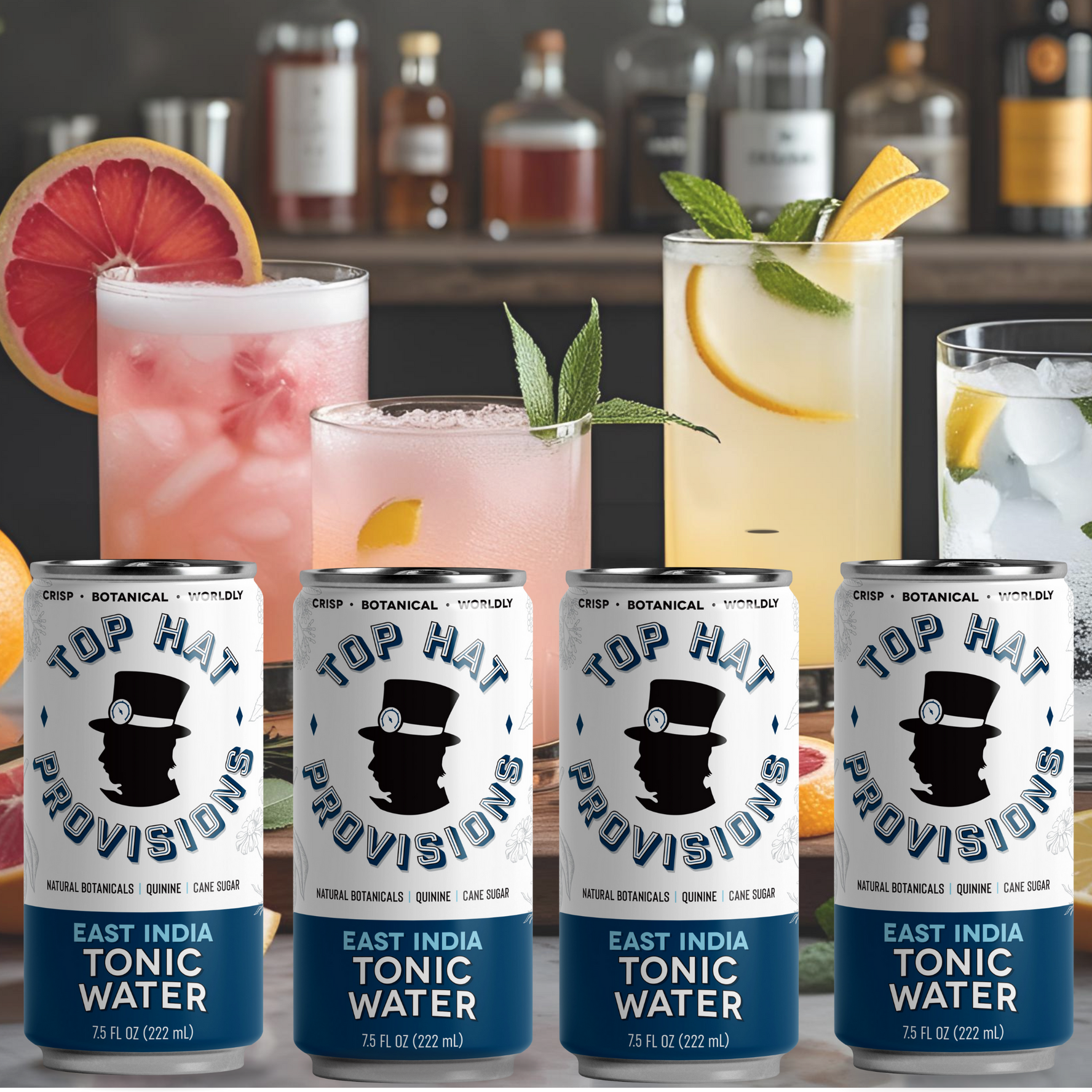 Top Hat East India Tonic Water - 24x7.5oz Case - B2B