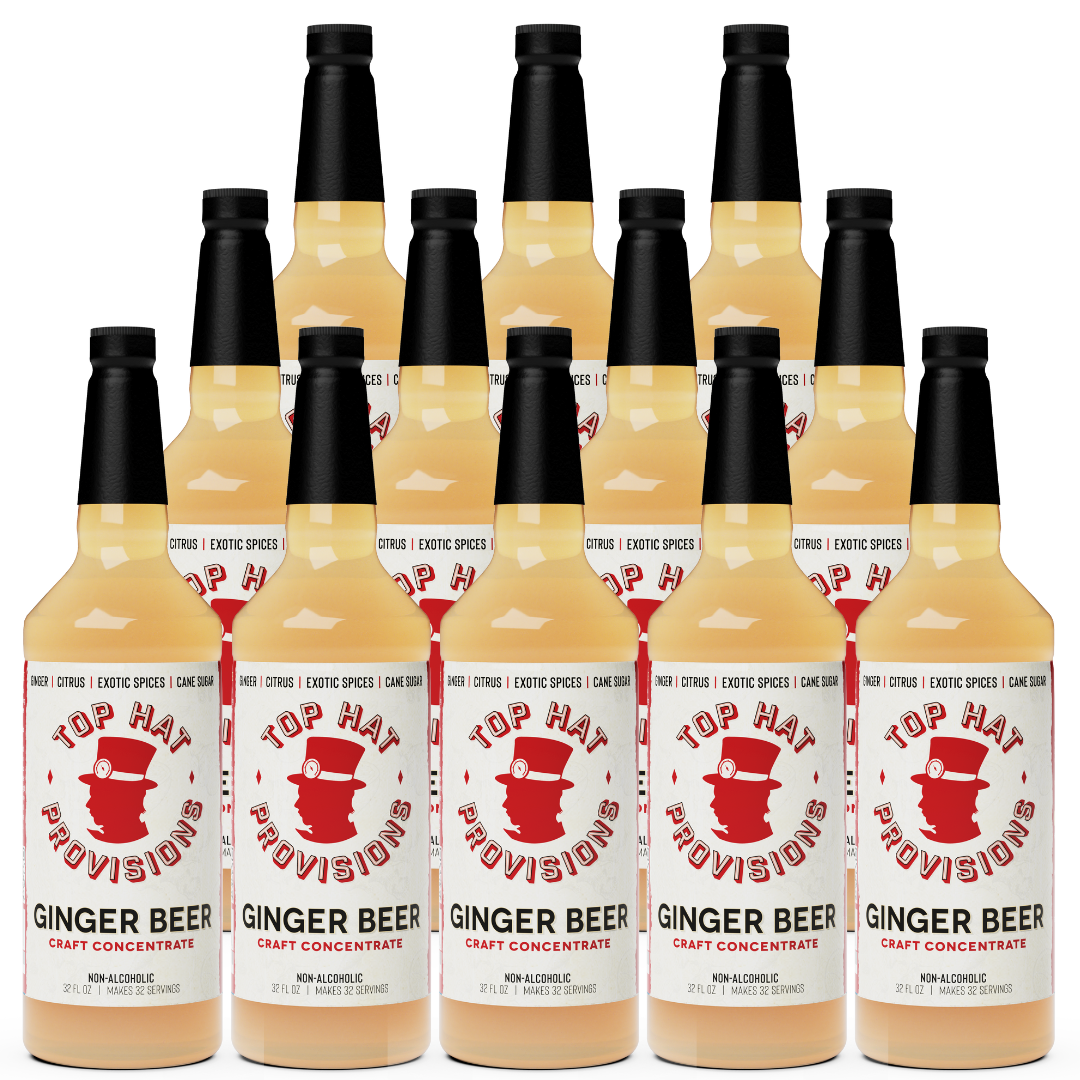 Top Hat Original Ginger Beer Syrup & Batching Concentrate - 12x32oz case