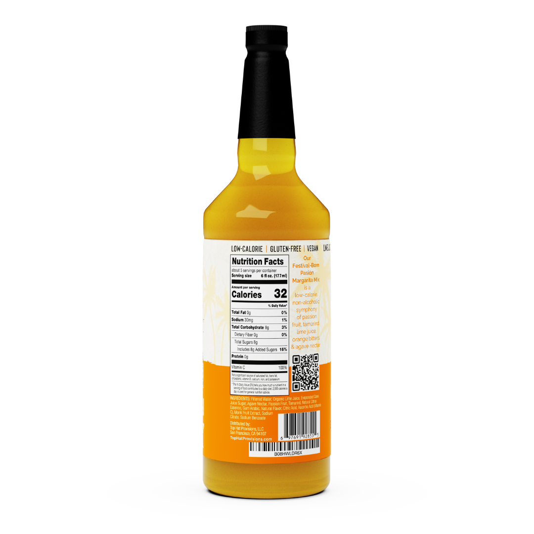 Top Hat Passion Fruit Margarita Mix - Ready to Mix