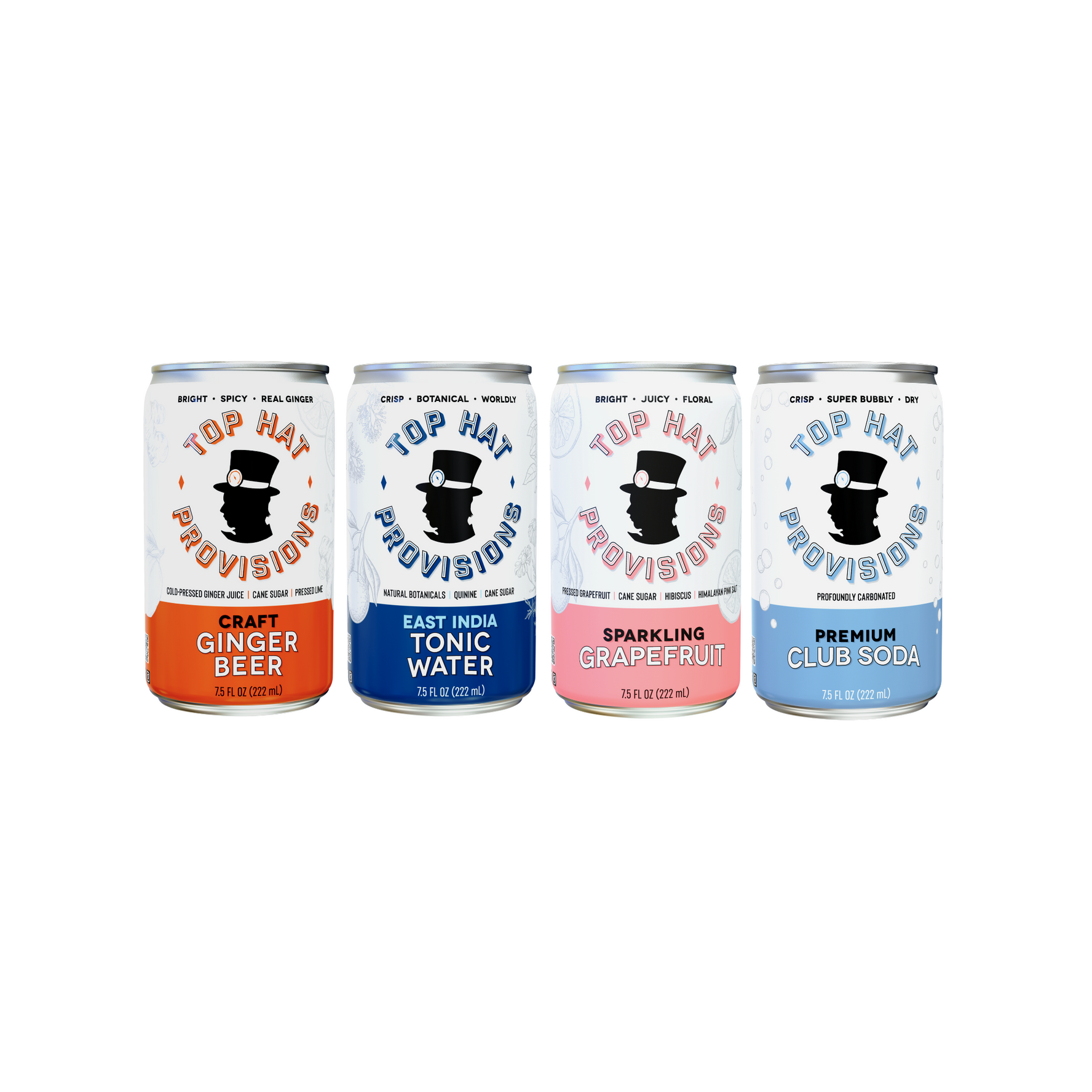 Top Hat Premium Natural Soda Mixer Variety Pack