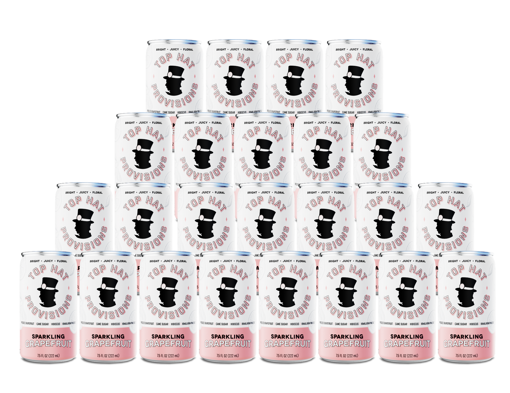 Top Hat Sparkling Grapefruit Soda - 24x7.5oz Case - B2B