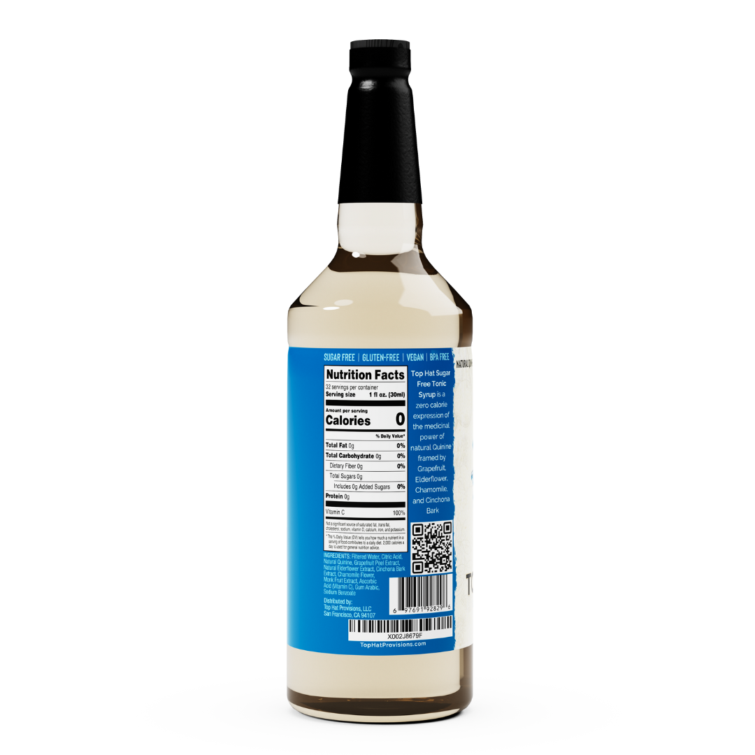 Top Hat Keto Sugar Free Diet Tonic Water Syrup & 5x Quinine Concentrate