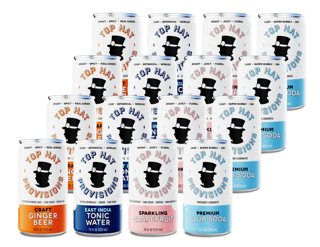 Top Hat Premium Natural Soda Mixer Variety Pack