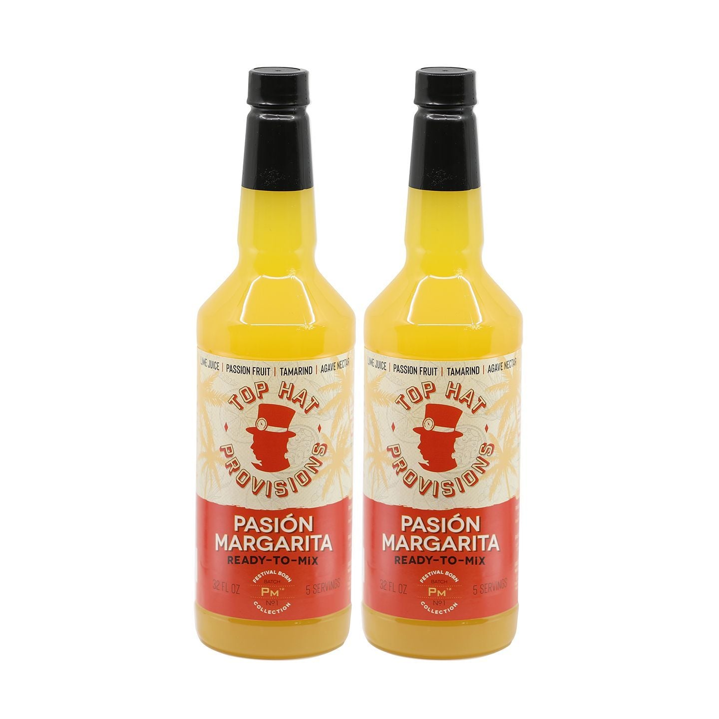Top Hat Passion Fruit Margarita Mix (Made with real passion fruit & agave nectar)