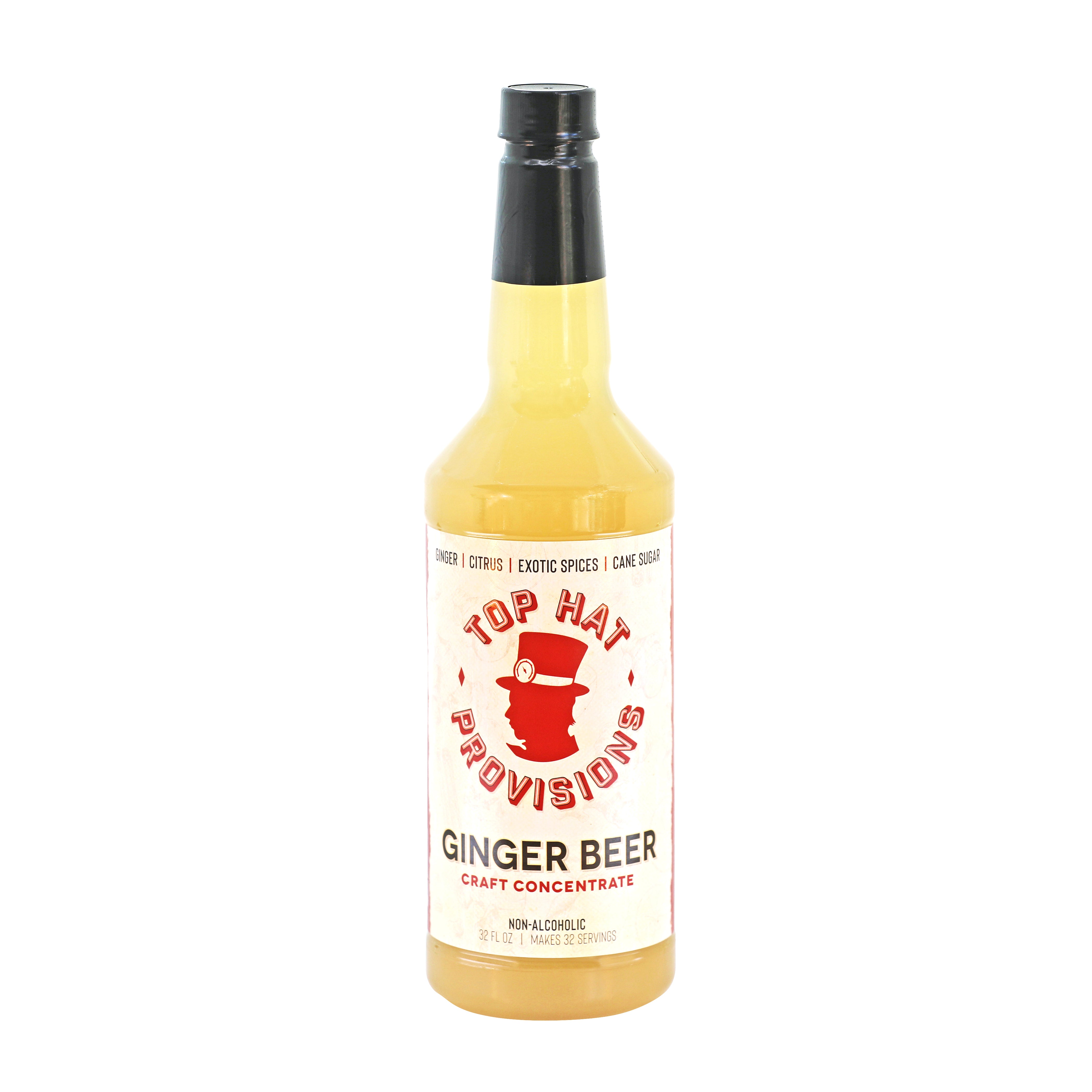 Top Hat Original Ginger Beer Syrup & Moscow Mule Batching Mix - 12x32oz case