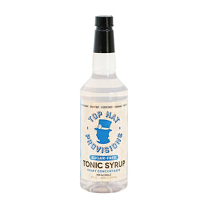 Top Hat Keto Sugar-Free Elderflower Tonic Syrup & 5x Quinine Concentrate - Naturally sweetened with keto friendly / carb free / zero sugar Monk Fruit - 32oz bottle