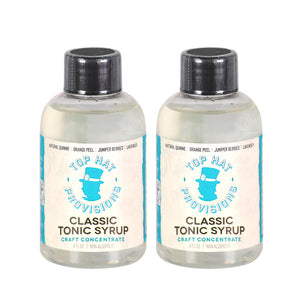 Top Hat Classic Tonic Syrup & 5x Premium Quinine Concentrate - 4oz Bottle