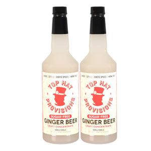 Top Hat Keto Sugar-Free Ginger Beer Syrup & Zero Calorie Mule Mix - 12pack of 32oz bottles (Naturally sweetened with Monk Fruit)